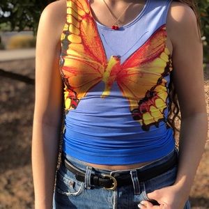 vintage butterfly top